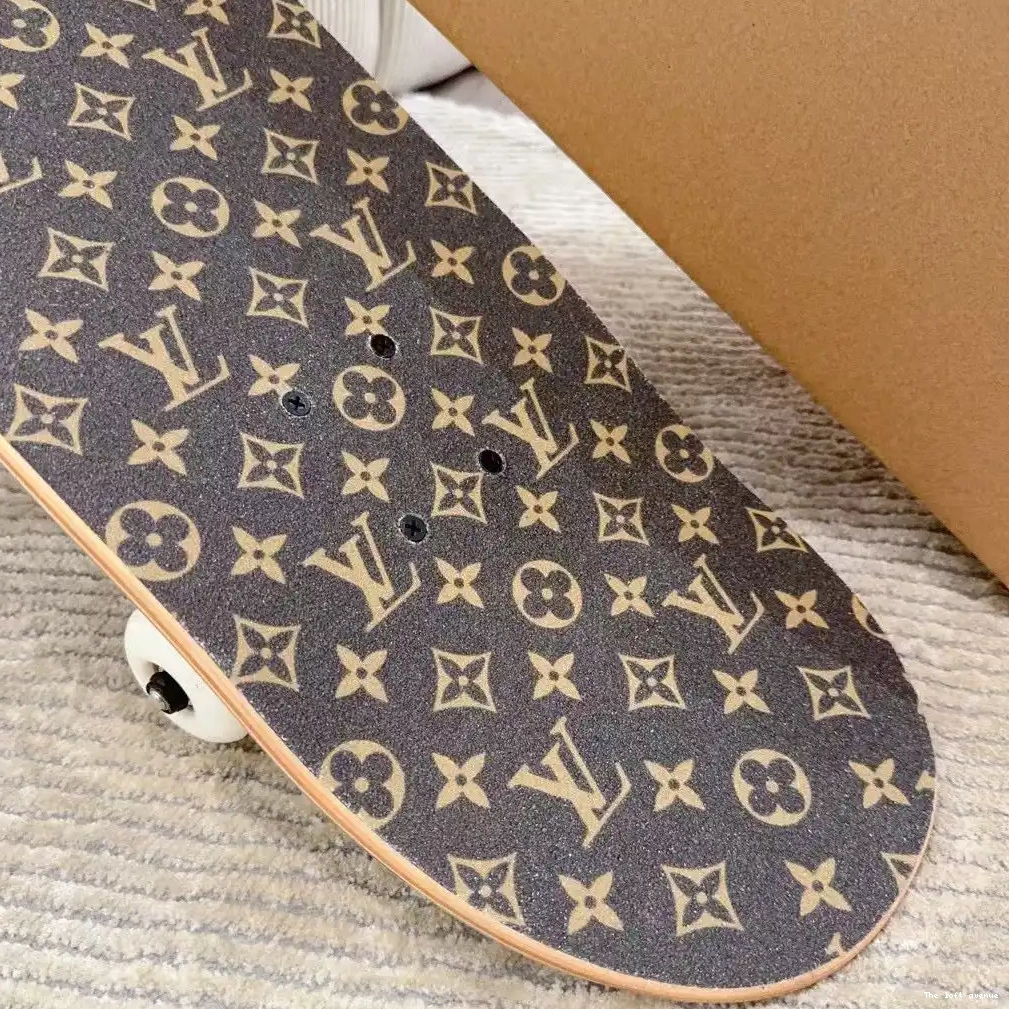 BROWN SKATEBOARD LV MONOGRAM CUSTOM 0506
